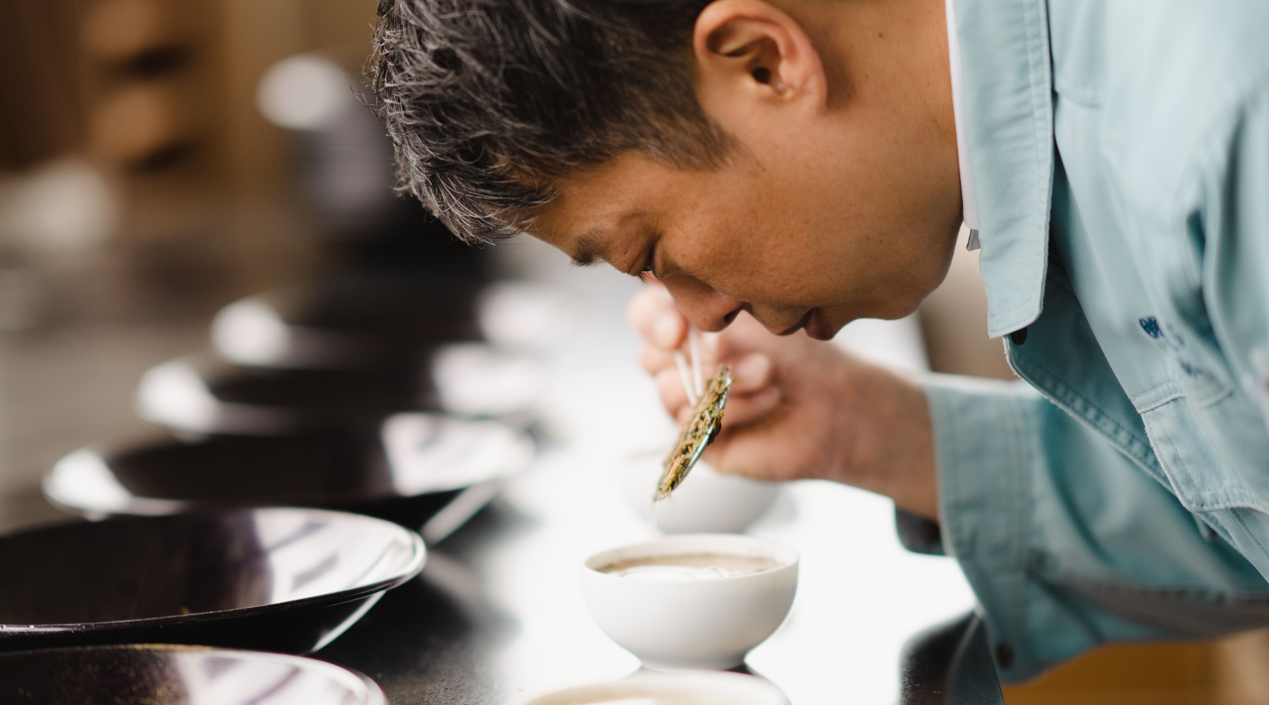 茶葉の開発の様子